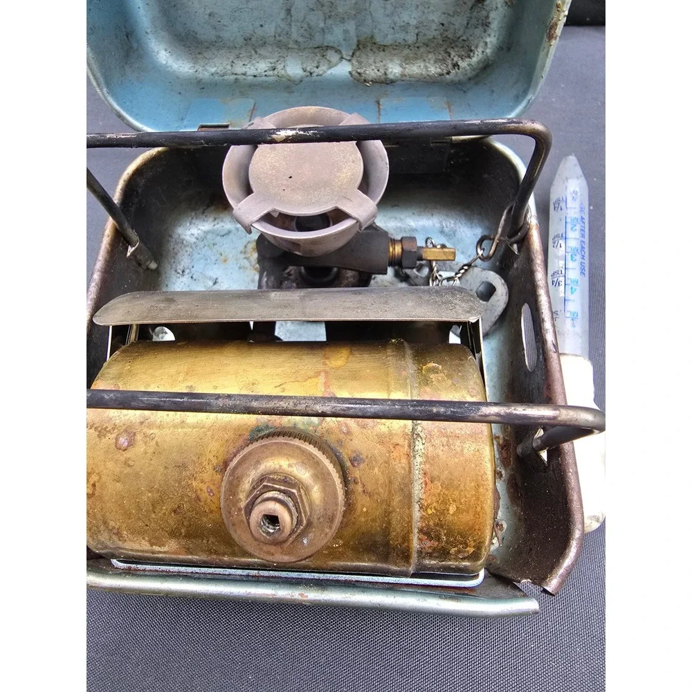 Vintage Optimus 8R Hunter Camp Stove Made in Sweden Portable Gasoline Stove